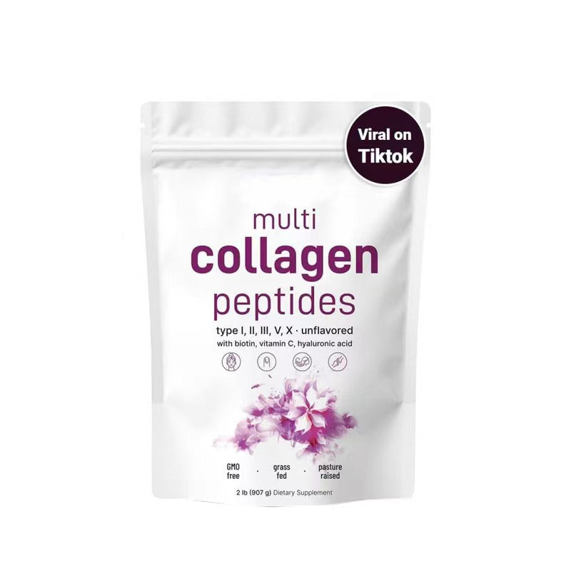Micro Ingredients Multi Collagen Peptides Powder - Hydrolyzed Protein Peptides (Type I, II,III,V,X) with Hyaluronic Acid,Multi Collagen Peptides Powder
